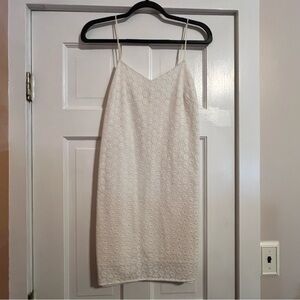 #145 RAG & BONE JEAN WHITE EYELET SIP DRESS SIZE 4